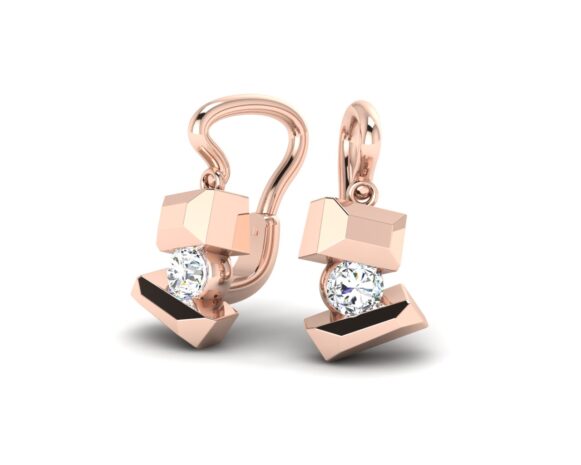 Červené zlato a bílé brilianty