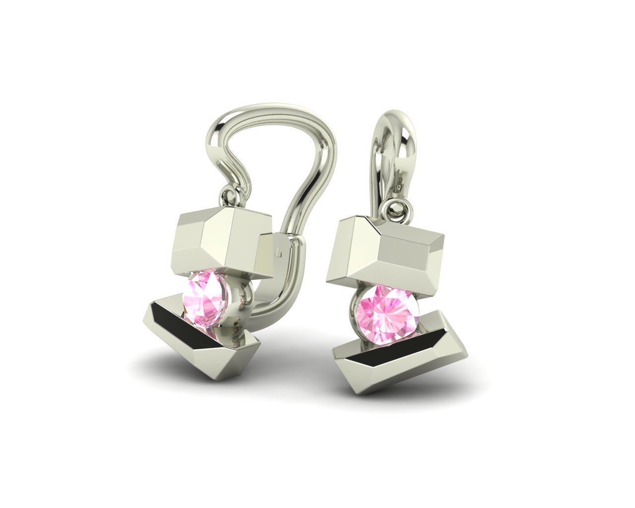 Bílé zlato a růžové safíry