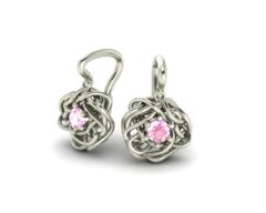 Bílé zlato a růžové safíry