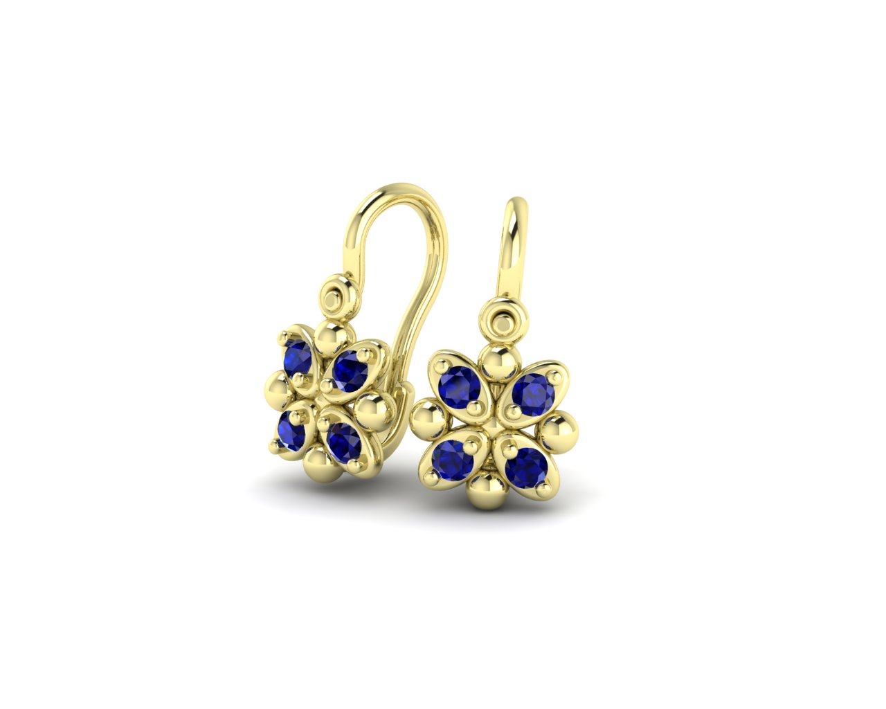 Žluté zlato, modré safíry