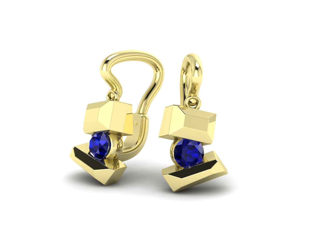 Žluté zlato a modré safíry