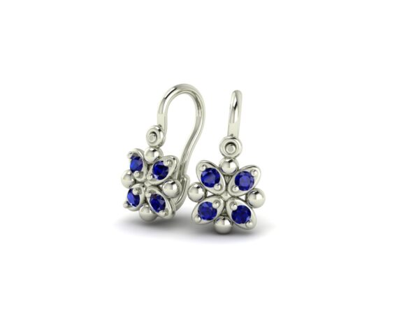 Bílé zlato, modré safíry