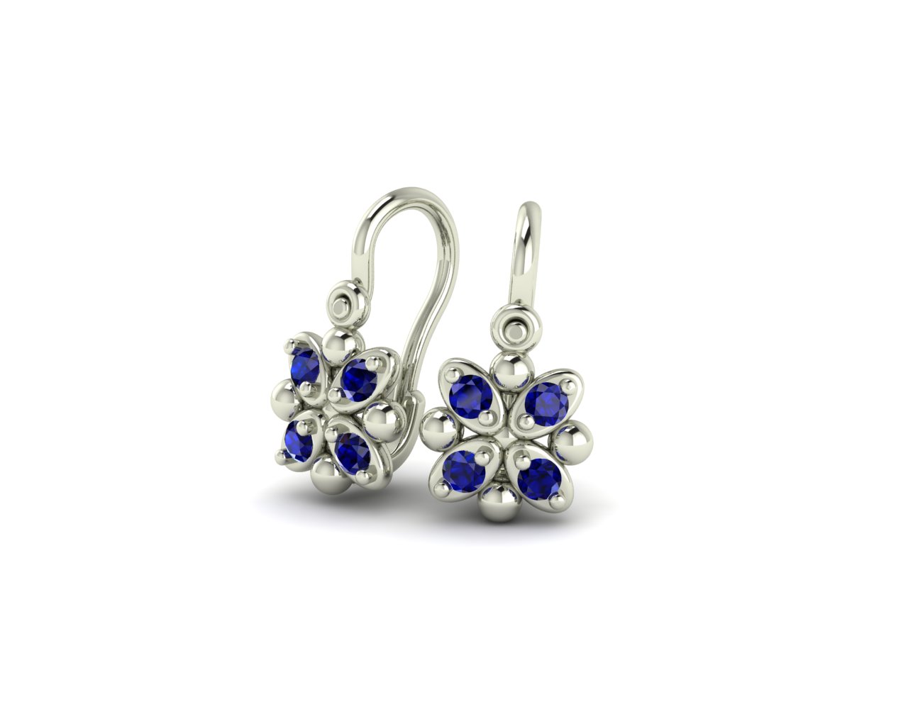 Bílé zlato, modré safíry